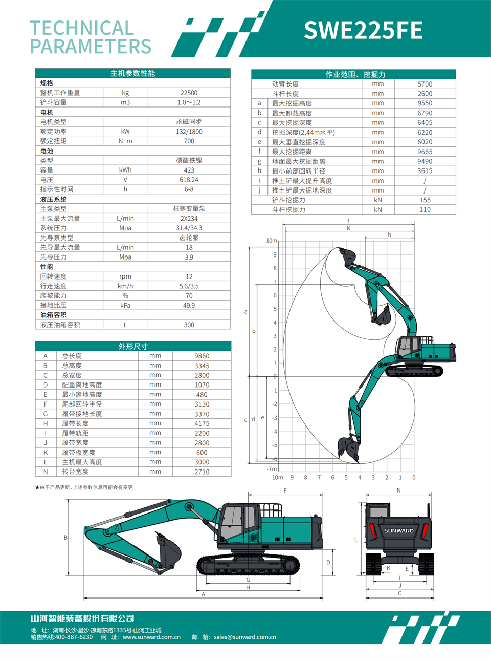 SWE225FE 電動(dòng)挖掘機(jī)